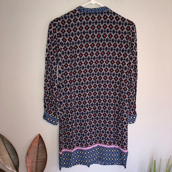 Zara Viscose Button Down Long Sleeve Printed Dress - Picture 5 of 10